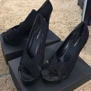 Michael Antonio Open Toed Cross Strap High Heels